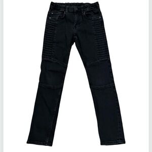 H&M Boys Skinny Fit Biker Jeans Black Size 10-11Y